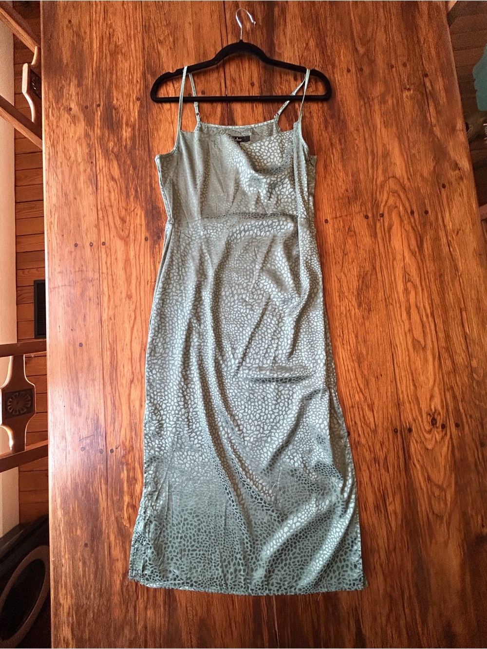 Lulu's Total Stunner Satin Cowl Midi Slip Dress - Picture 2 of 4